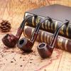 Fábrica Original Esculpida Resina Baquelite Cachimbo Filtro Lavável Curvo Masculino Portátil Martelo Cachimbo