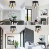 Lámpara de Techo de Cristal Estilo Minimalista Moderno de Lujo Ligero Europeo y Americano Transfronterizo Sala de Estar Dormitorio Estudio Restaurante Pasillo Entrada