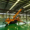 Guindaste Aranha Esteira de 8 Toneladas, um guindaste telescópico híbrido elétrico e hidráulico, é fornecido diretamente da fábrica