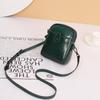 Venta al por mayor Mini bolso cruzado de cuero genuino para monedas Primavera y Verano Nuevo Casual Combinable Bolso de hombro Cuero encerado al aceite Bolsa para teléfono móvil