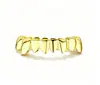 Amazon Transfronterizo Ocho Dientes Irregulares Chapados en Oro Hip-Hop Brackets Dentales Europeos y Americanos Modernos Rap Halloween Accesorios Dentales