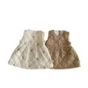 Nuevo Vestido Acolchado sin Mangas Estilo Coreano para Niñas Otoño e Invierno Moda para Bebés Chaleco Bordado de Conejo Chaleco Falda Versátil
