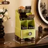 Caja de Almacenamiento Grande de Alta Gama para Escritorio, Organizador Tipo Cajón a Prueba de Polvo para Productos de Skincare y Labiales para Tocador