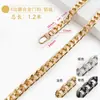 Cadena de Aluminio Pulido de Cuatro Caras 1m / 1.2m Producto Terminado con Hebilla para Reemplazo de Bolso Correa de Hombro Cadena para Bolso de Axila de Mahjong Venta al por Mayor