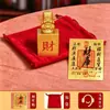 Pieza de Mango de Mahjong de Latón Sólido de la Fábrica Original, Nuevo Adorno Cultural y Creativo Estilo Chino, Decoración Atractora de Fortuna para Juego en Casa y Tienda