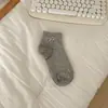 Calcetines de malla de burbujas de trébol de cuatro hojas, calcetines finos transpirables de verano para mujer, calcetines cortos con lazo estilo coreano ins, dulces para mujer