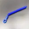 Venta al por mayor directamente del fabricante.: Cadenas de Cuerda de Resorte de Plástico Coloridas, Llaveros de Plástico, Cuerdas Antiperdida, Portatarjetas, Cadenas Retráctiles de Color Caramelo