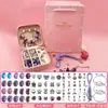 Amazon Mais Vendido Conjunto de Pulseiras DIY Infantil Feito à Mão DIY Contas Exquisito Criativo Conjunto de Pulseiras de Joias Caixa de Presente