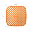 Alfombrilla de Silicona Redonda y Cuadrada para Freidora de Aire Popular Transfronteriza, Alfombrilla Revestimiento de Silicona de Grado Alimenticio, Alfombrilla para Bandeja de Horneado de Freidora Resistente a Altas Temperaturas
