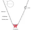 Collar Transfronterizo de Joyería con Goteo de Aceite Flor de Margarita Pequeña Corona Dulce Colgante de Mariposa Cadena para Clavícula Collar de Acero Inoxidable para Mujer