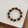 Pulsera DIY Estilo Vintage de Granos de Café Naturales Premium, Imprescindible para Puestos de Cafeterías, Pulsera con Aroma Fuerte de Huella de Gato al por Mayor