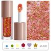 Serie de láser transfronterizo gel polvo fino estrella de cinco puntas lentejuelas mixtas gel alto brillo maquillaje maquillaje cuerpo sombra de ojos