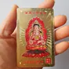 Los fabricantes suministran este año tarjeta de oro del zodiaco de 12 signos tarjeta del Buda santo patrón de los ocho tarjeta de paz pintada