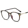 Armazón de gafas unisex redondo de montura grande anti-luz azul tr3631 retro estudiante montura completa tr90