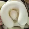 Almohada en Forma de U al por Mayor Almohada para Siesta de Oficina Almohada Cervical Color Sólido Portátil para Viajes Almohada para Cuello de Espuma Viscoelástica con Logo