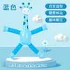 Girafa Telescópica com Ventosa Transformável Iluminada Educacional Infantil Interativo Pai-Filho Tubo Flexível Brinquedo para Alívio do Estresse