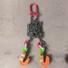 Eslingas de elevación para placas de acero, equipos de elevación combinados con cadena, ganchos para placas de acero, ganchos en L forjados, cadenas de acero al manganeso, ganchos de elevación para placas de acero