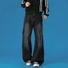 Nuevos Jeans Lavados Desgastados Estilo Americano para Hombre Otoño 2026 - Pantalones Largos de Mezclilla de Bambú 320g para Adolescentes