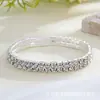 Pulseira Elástica 4mm Multicamadas Full Diamond Exportação Atacado Joias de Diamante Transfronteiriças Atacado