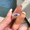 Anel de Prata Esterlina S925 com Acabamento Escovado para Mulheres, Ajustável, com Pedra de Cristal Natural Peridoto, Estilo Popular Xiaohongshu