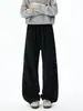 Novas calças de moletom esportivas estilo americano, lavadas, de perna reta, para homens e mulheres, modelagem solta, da moda, para dança de rua, hip-hop, casuais, de perna larga
