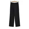 Atacado de roupas femininas transfronteiriças 2026 outono novo estilo europeu e americano waffle calça de moletom solta calça casual reta