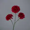 Novo Buquê Artificial de Fragrância Escura com 3 Hastes Arranjo de Flores para Salão de Casamento Flor Guia de Estrada Flor Decorativa para Layout de Palco Comercial Paisagismo
