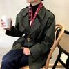 Pañuelo de seda de principios de primavera de 2021, bufanda de otoño e invierno de moda, banda para el pelo de lunares franceses de blogger de Instagram, bufanda de seda, bufanda de seda de morera