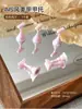 Suporte de Exibição Pequeno para Prática de Unhas com Sucção Magnética, Pontas de Unha Transparentes Rosa Gelo, Ferramentas Suporte para Unhas Venda por Atacado