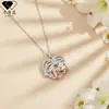 Knn-224 Collar de Nicho de Gama Alta para Mujer Dibujos Animados Transfronterizo Joyería de Oro Rosa Moda Versátil Collar para Suéter