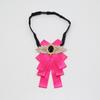 Gravata Borboleta Nova de Strass Retrô Estilo Academia Britânica Gravata Borboleta Diamante Colarinho Flor Camisa Unissex Combinando