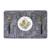 Toalha de Mesa Personalizada Ningxin Padrão de Tecido PVC Dupla Face Porta-Copo Mesa de Jantar Impermeável e à Prova de Óleo Tapete de Isolamento Resistente a Altas Temperaturas Toalha de Mesa Ocidental