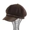 Nueva gorra octogonal de lana estilo retro británico para principios de otoño en Corea, sombrero de pico de moda casual marca C