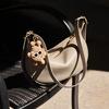 2026 Nuevo Estilo Piel de Vaca Gama Alta Estilo Maillard Bolso de Hombro de Moda para Mujer Primavera/Verano Más Vendido Cuero Genuino Bolso Cruzado Tipo Dumpling