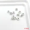 Miçangas Rodas com Listras Horizontais Banhadas a Ouro Cobre que Preservam a Cor, Miçangas Espaçadoras em Formato de Losango, Miçangas Soltas, Acessórios para Pulseiras Colares de DIY