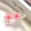 Horquilla de Flor Dulce Clip BB Estilo Occidental Infantil Tocado Lindo Flor de Cerezo Niña Pequeña Accesorios para el Cabello Flequillo Mechones Laterales Clip