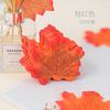 Hoja de arce artificial roja, decoración de ambiente otoñal, hojas falsas para boda, fotografía de boda, ventana, hojas falsas, hojas caídas
