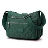 Bolso de Hombro Multicompartimento 2024 para Mujer Bolso Cruzado Creativo con Bordado de Rombos Bolsa de Nylon de Gran Capacidad Transfronteriza Venta al por Mayor Viajes