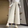 Pantalones Anchos de Algodón Lavado con Adorno de Encaje, Estilo Universitario de Verano 2026, Estilo Casual Dulce y Suave para Figuras Pequeñas, Largo Corto