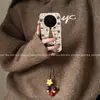 Adecuado para funda de teléfono móvil Vivox300 con diseño elegante, Vivox200Pro con cordón, 100 Estrellas Estampado de Leopardo, Kitty
