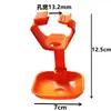 Tubo Quadrado Laranja 28 Pendurado Copo Linha d'Água Bico Automático Esfera de Aço Dispensador de Água Anel de Suspensão Integrado para Frangos e Patos em Fazendas