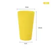 Taza de Plástico Engrosado Colorida para Bebidas Cerveza Color Caramelo Taza con Logo Publicitario Colorida Taza de Agua Taza para Enjuague Bucal Venta al por Mayor