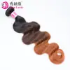 Fábrica de Xuchang Venta al por mayor Pelucas de Cabello Humano Real de Tres Colores 1B/4/30 Ola Corporal Cabello Humano Virgen