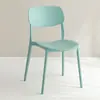 Mesa de Jantar e Cadeiras para Casa Plástico Moderno Espessado Simples Cadeira de Jantar Encosto Banco Confortável para Sentar por Longos Períodos Cadeira com Encosto Cadeira