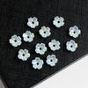 8mm Cor Mágica AB Flor de Cinco Pétalas Imitação de Concha Peças de Flor de Resina diy Grampo de Cabelo Antigo Etapa Estéreo Material de Resina