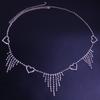 Cadena corporal con borlas y diamantes de imitación transfronterizos, estilo europeo y americano, popular cadena de cintura con diamantes.