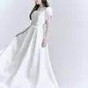 Vestido de Novia Satinado Ligero, Estilo Nuevo, Temperamento Sencillo, Vestido Ajustado, Novia Adelgazante, Vel para Fotografía de Viaje Estilo Bosque de Bodas