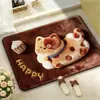 Alfombrilla de Piso de Barro de Diatomeas de Gato Lindo de Dibujos Animados para Baño Absorción de Agua Antideslizante Suave para Pies Entrada de Inodoro Felpudo Antideslizante