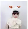 Gorro y bufanda para niños, gorro de una pieza, invierno, con felpa, extra grueso, gorro con protección para orejas de bebé, niño, niña, a prueba de viento, conjunto de dos piezas, moderno