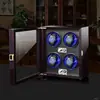 Agitador de relojes vertical para el hogar, doble reloj, enrollador de relojes mecánicos, agitador de relojes automático, puerta lateral con luz ambiental